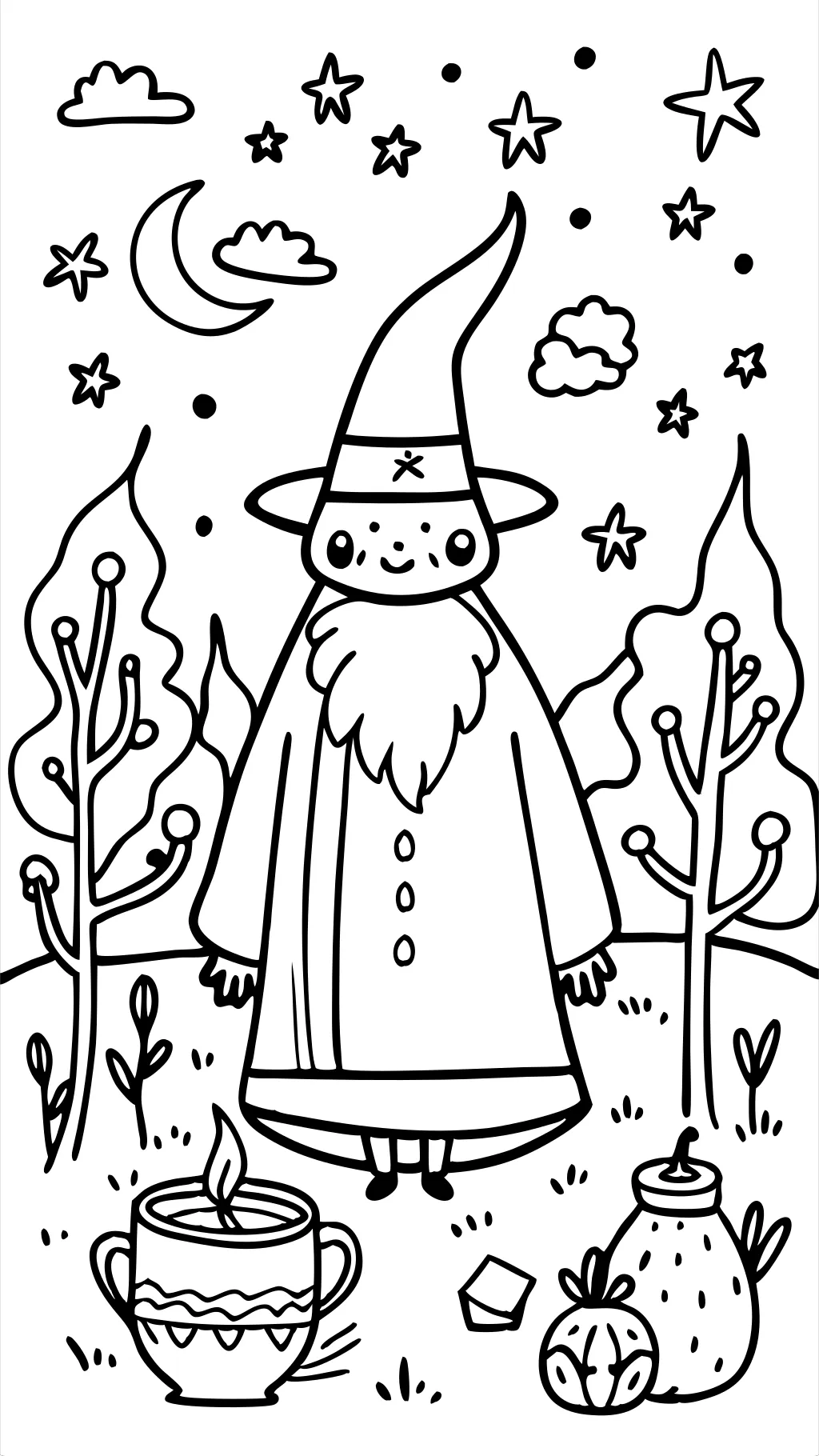 coloring page wizard